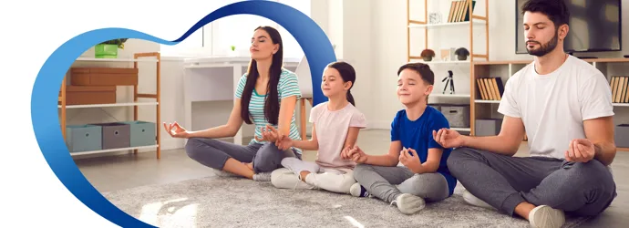 Meditación en familia